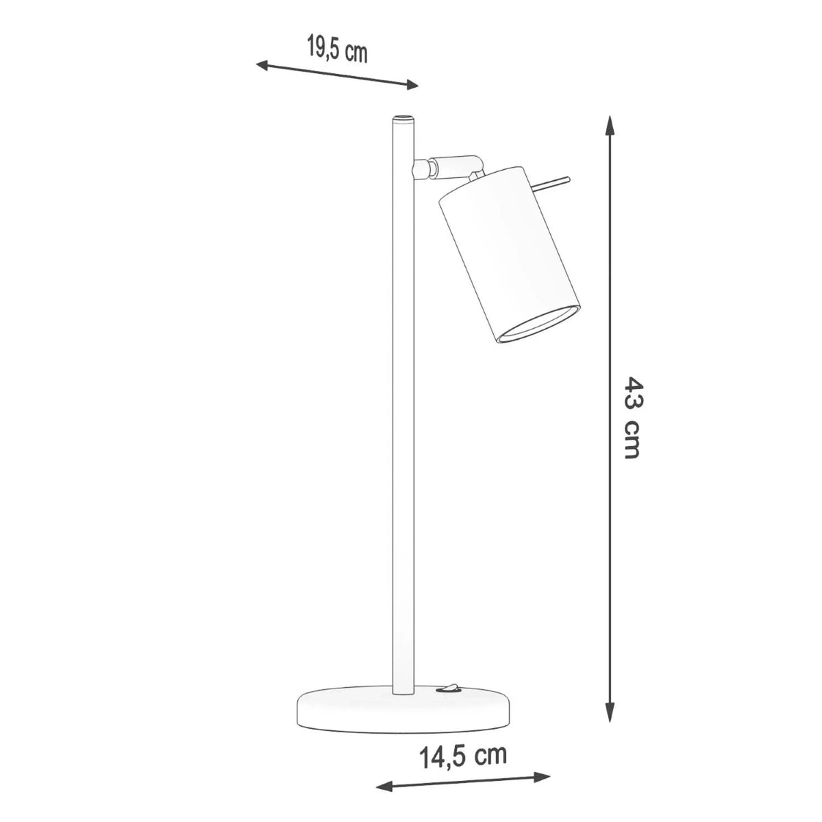RING — lampka biurkowa, czarna — ujęcie 3